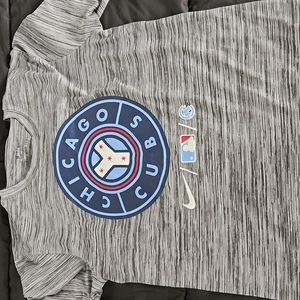Nike MLB Chicago Cubs Dri-FIT City Connect T-Shirt. Men's Size Small.